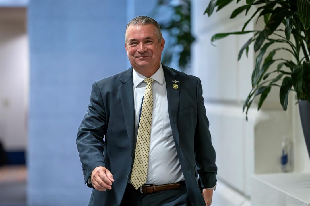 FILE - Rep. Don Bacon, R-Neb., heads to a closed-door GOP meeting at the Capitol in Washington, Sept. 19, 2023. (AP Photo/J. Scott Applewhite, File)