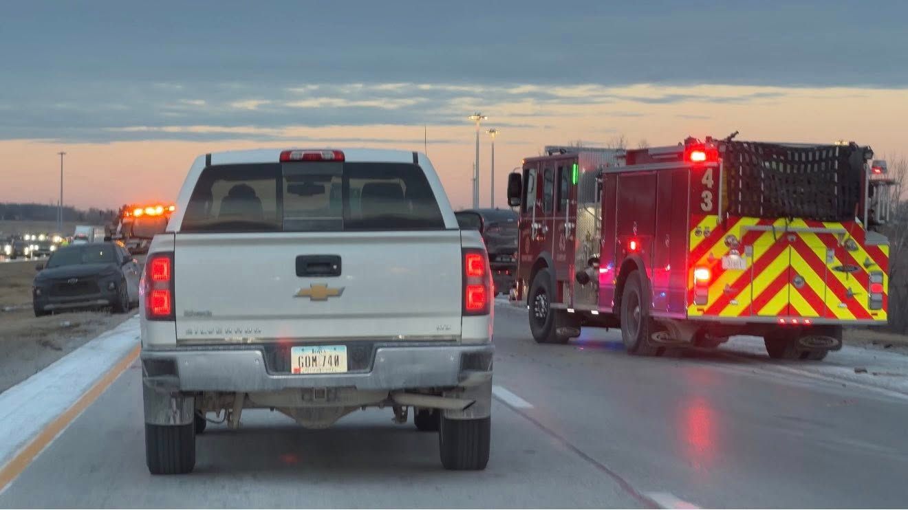 Traffic backed up after crash in Northwest Omaha